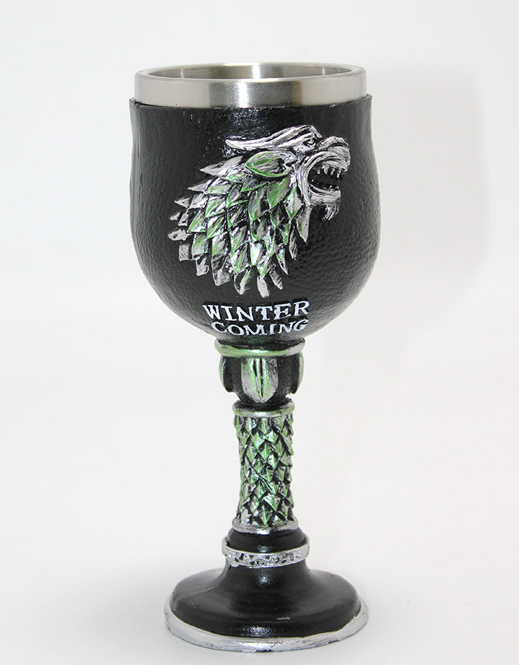Game Of Thrones House Stark 3D Kabartmalı Çelik Kadeh Bardak