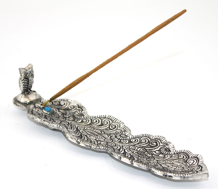 Metal Kayık Baykuş Tasarımı Tütsülük Model 2