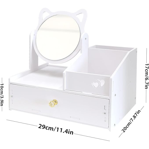 Aynalı Kozmetik Organizer Masası