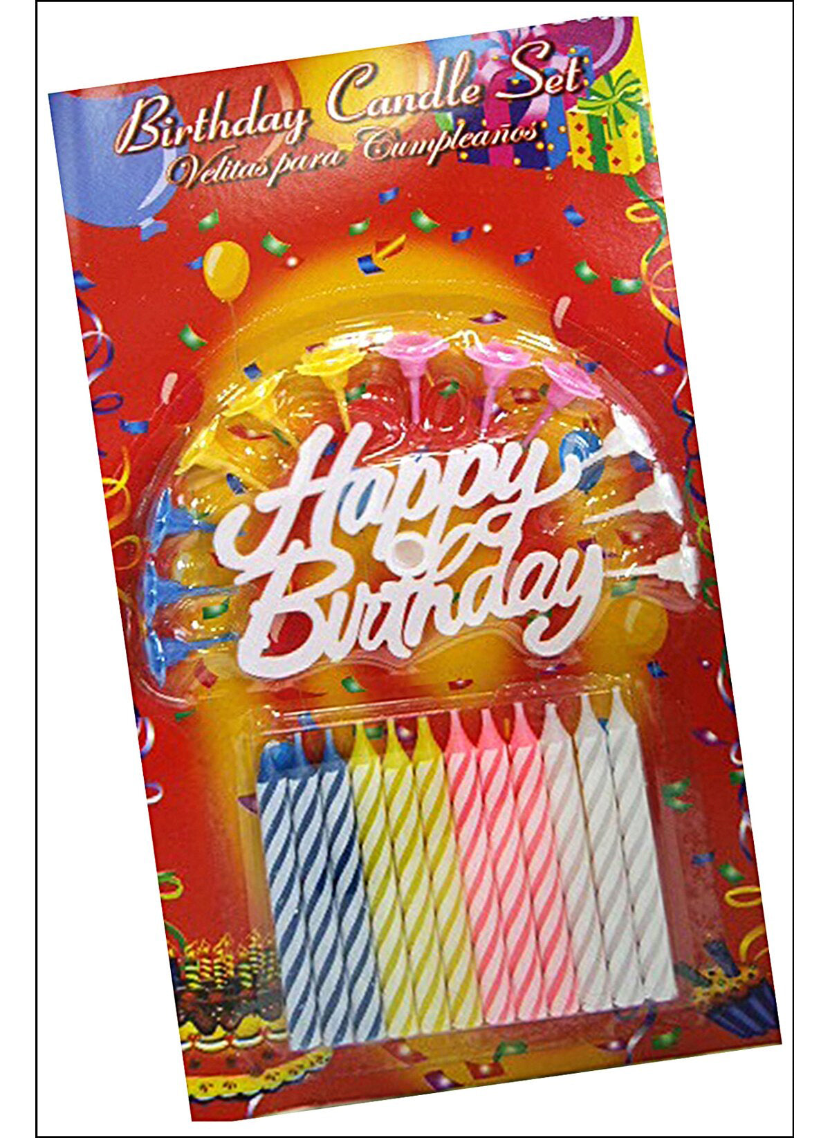 Rengarenk Happy Birthday Doğum Günü Mumları