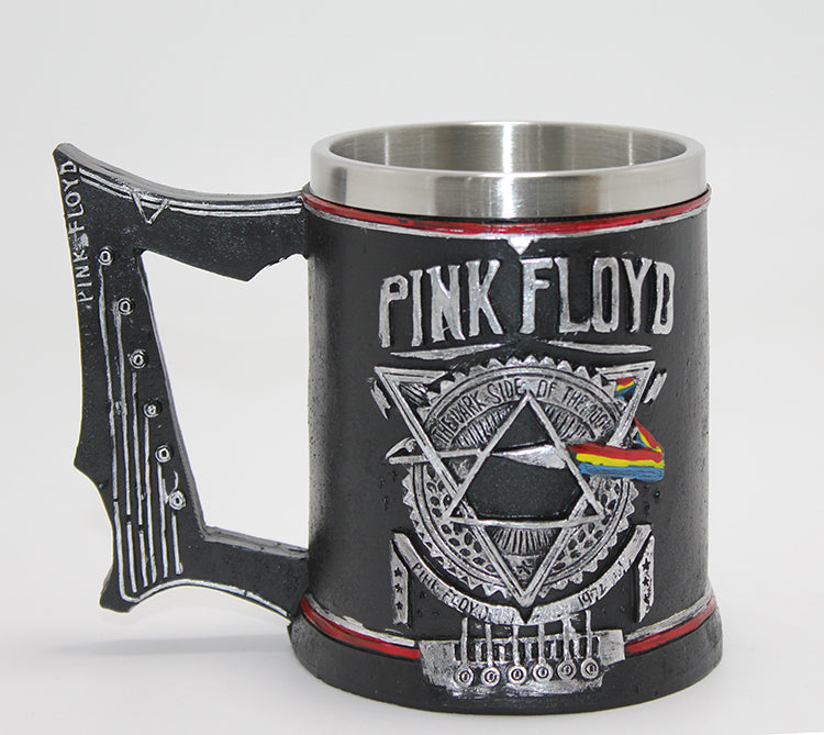 Pink Floyd Tasarım Kupa Bardak - 3D Kabartmalı -  Paslanmaz Çelik