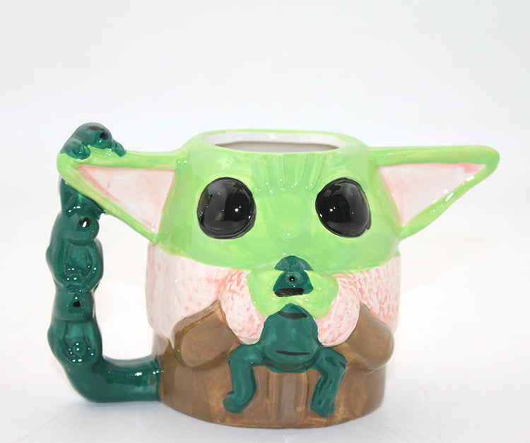 Porselen Baby Yoda Kupa Bardak