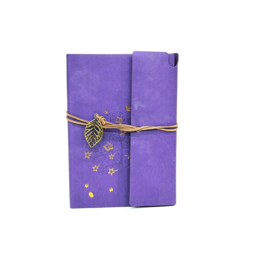 Ağaç Baskılı Deri Kaplı Defter
