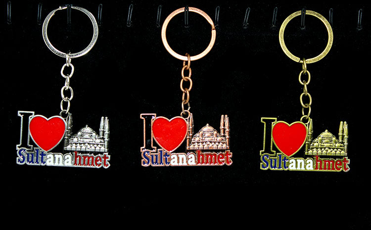 Metal Sultanahmet Anahtarlık (I Love Sultanahmet)