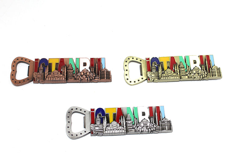 İstanbul Yazısı Metal Magnet Ve Açacak