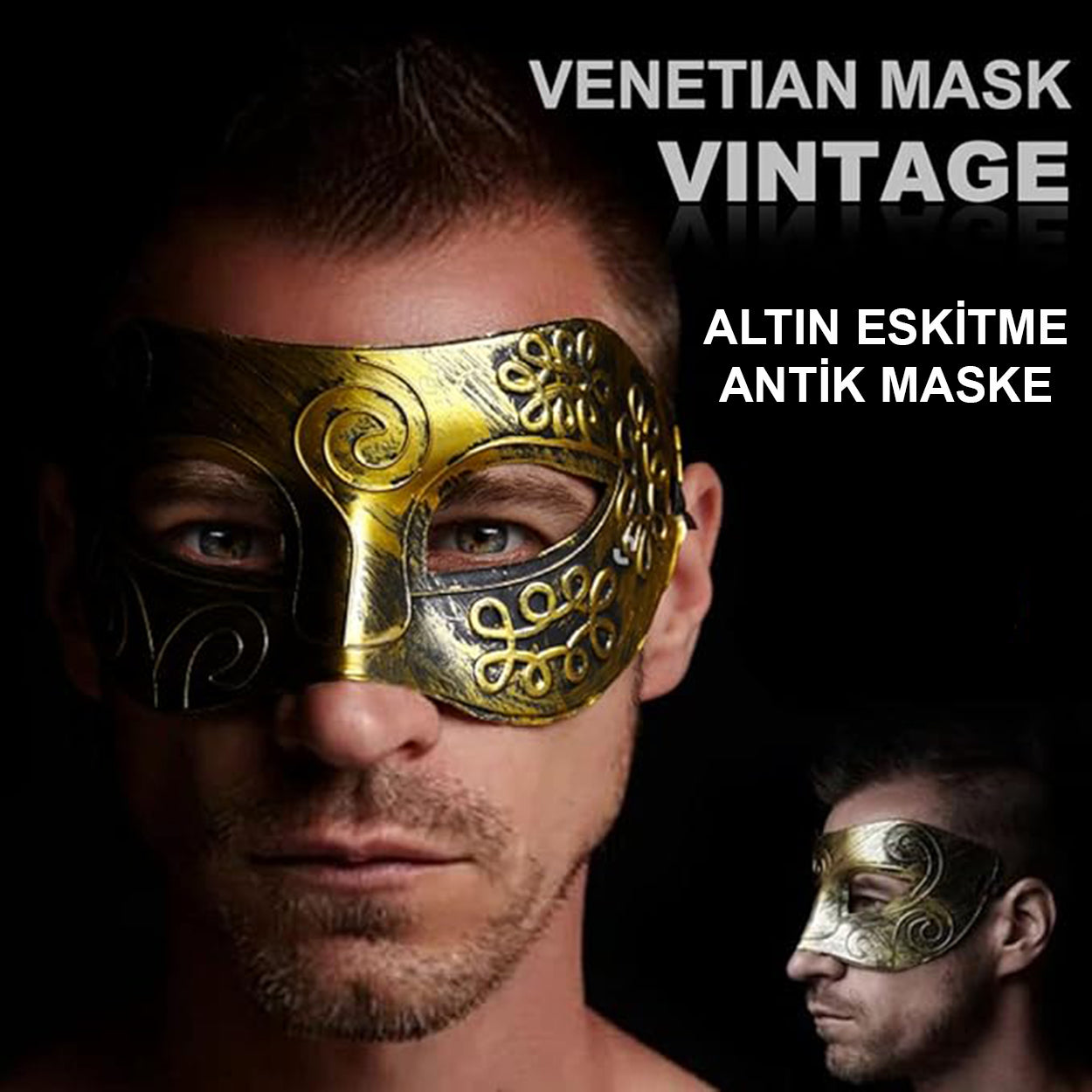 Antik Tarz Balo Maskesi