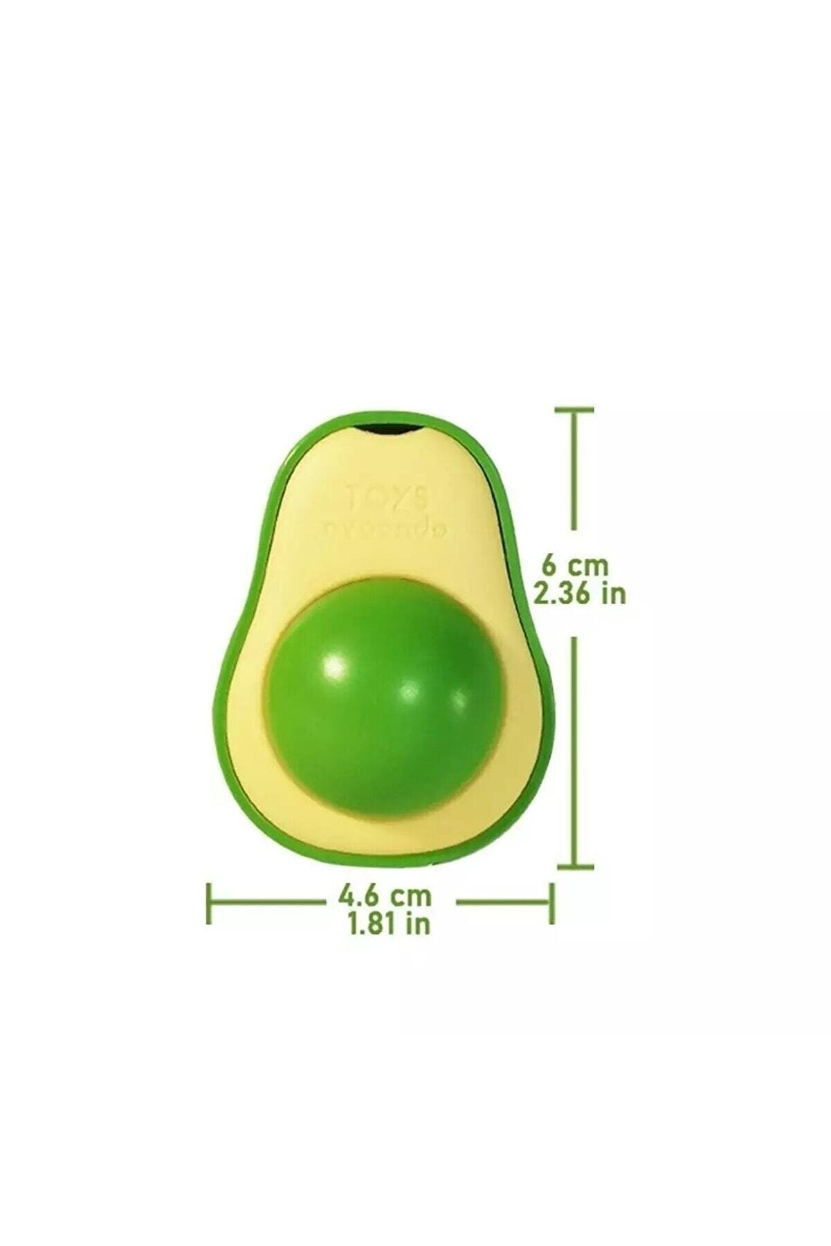Avokado Tasarımlı Kedi Yalama Topu